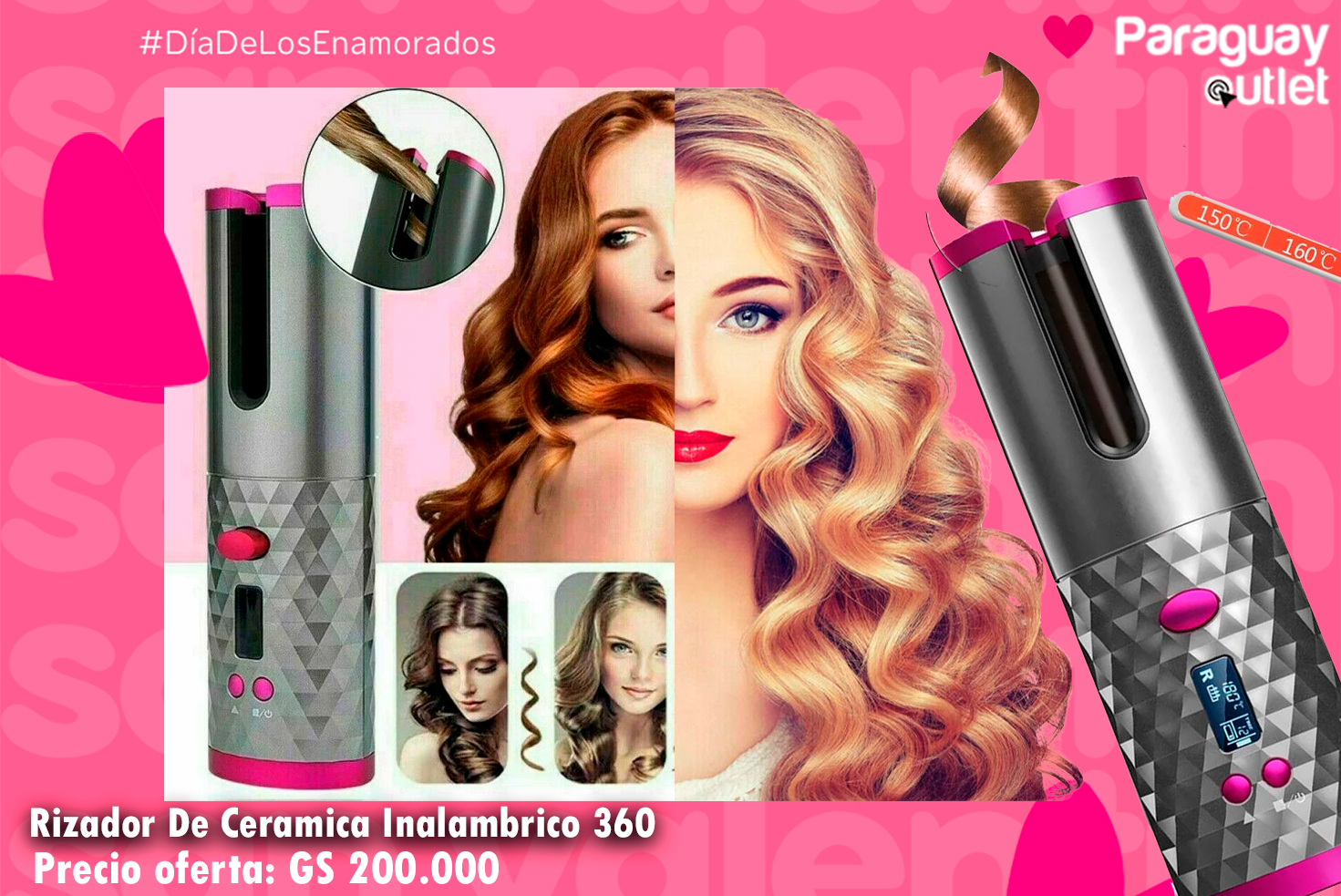 Rizador De Ceramica Inalambrico 360